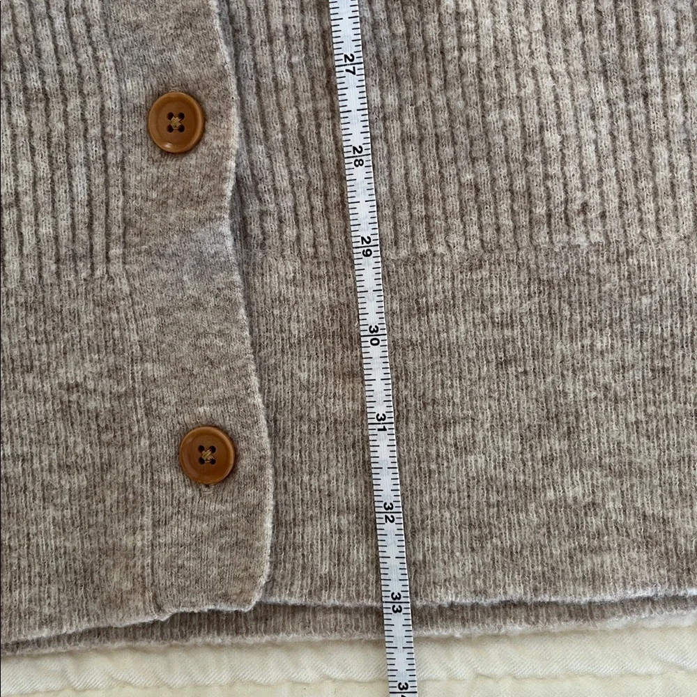 Banana Republic Merino Wool Blend Ribbed Long Cardigan Sweater Small - Picture 5 of 9